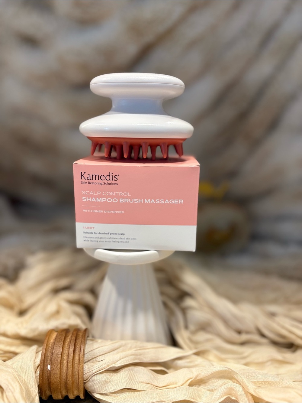 Pink‎ Scalp-Control Shampoo Brush Massager